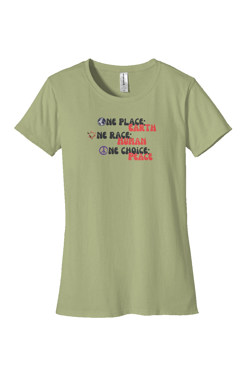 Womens Organic T Shirt: One Place